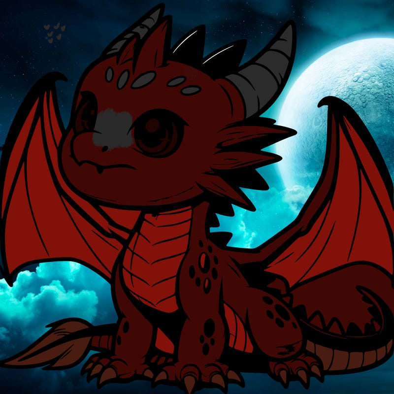 fierce baby night dragon
