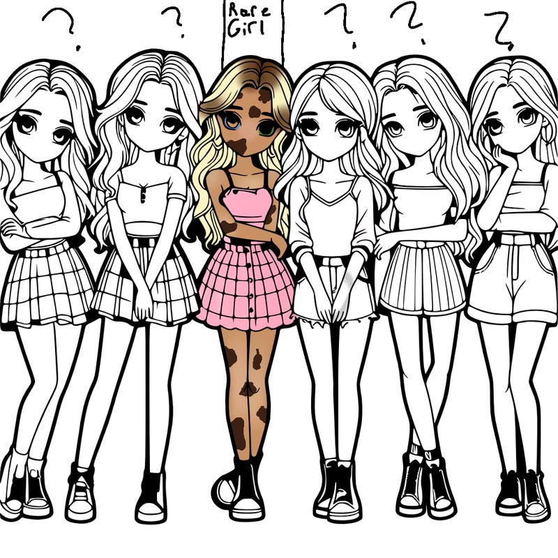 a group of girls realistic