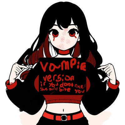 girl holding a blank sign in a long sleeve crop top