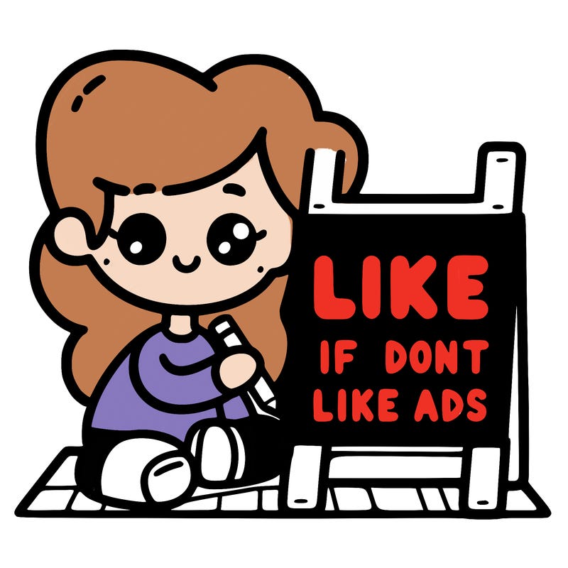 like if you don’t like adds