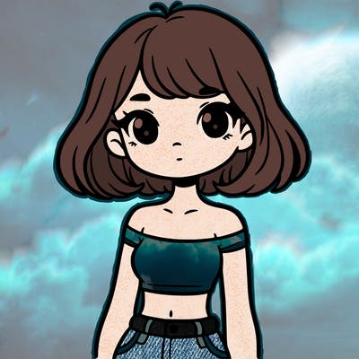 girl in a cute crop top