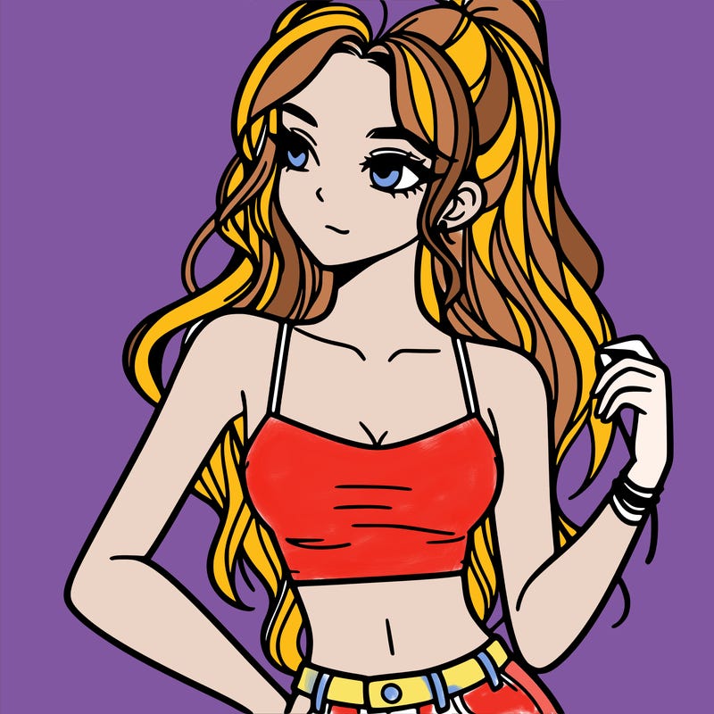 girl in crop top