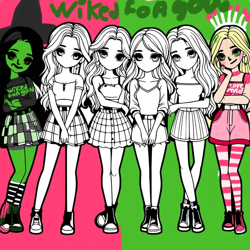 a group of girls realistic