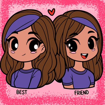 2 girl bff