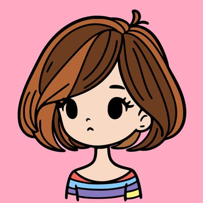 girl with short hair