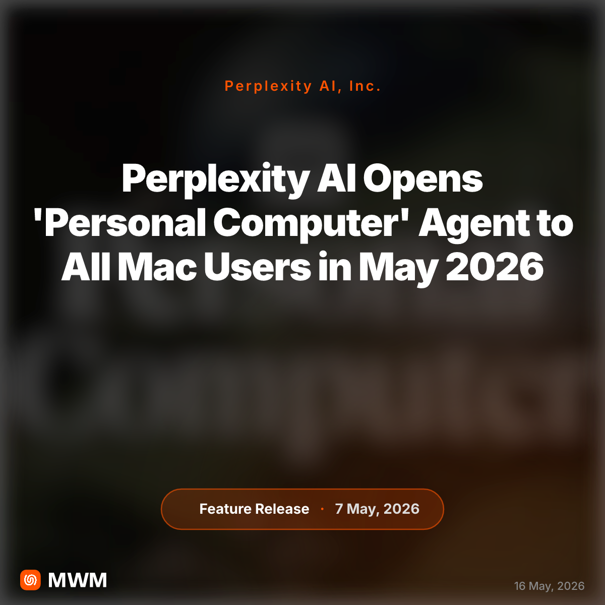 Perplexity AI Opens 'Personal Computer' Agent to All Mac Users in May 2026
