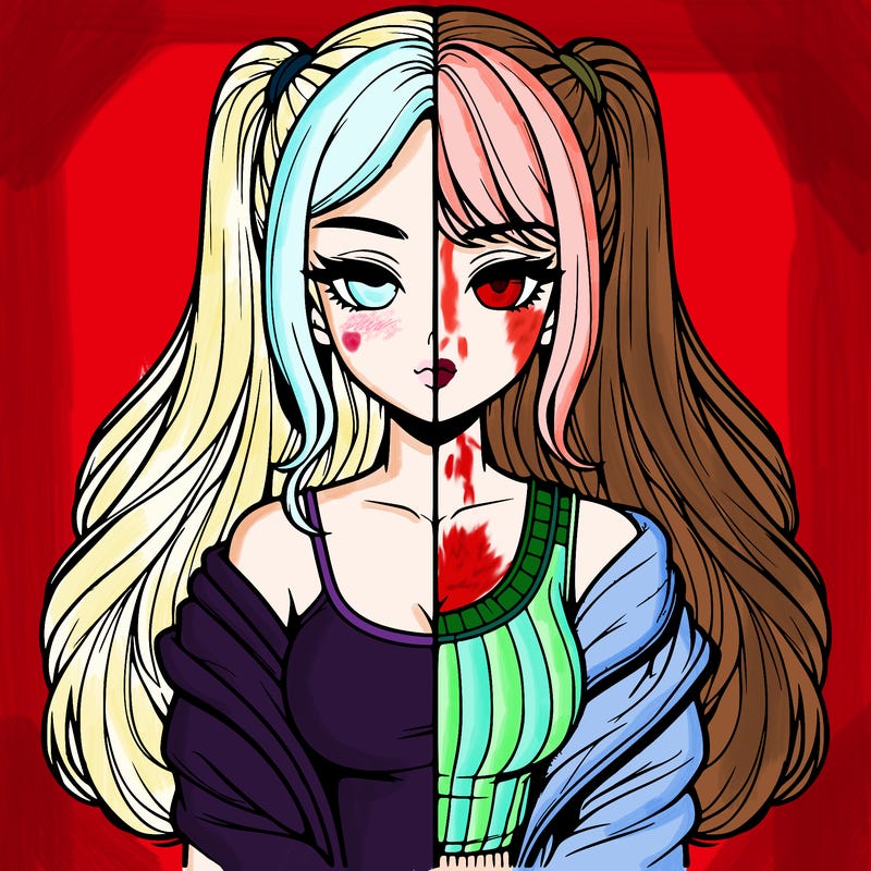 realistic girl split