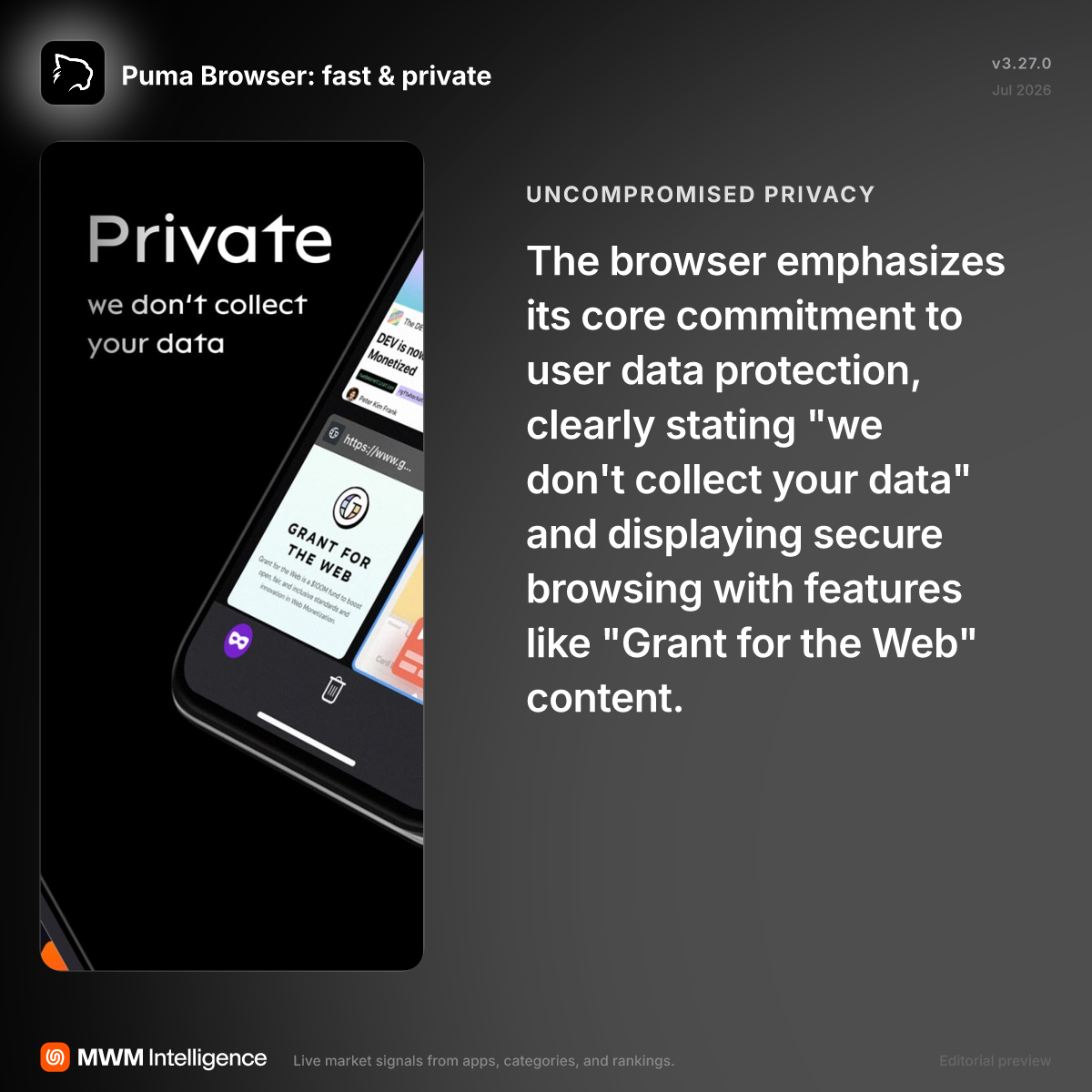 Puma Browser: fast & private - Utilities App | MWM