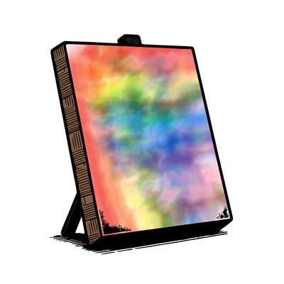 blank canvas realistic