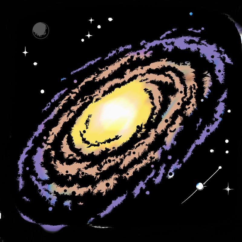 realistic milky, way galaxy.