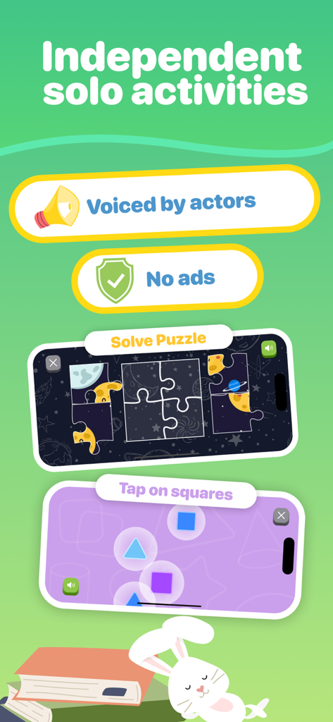 Toddler puzzle games for baby - A preview of toddler puzzle and shape games with no ads and voiceovers for independent play.