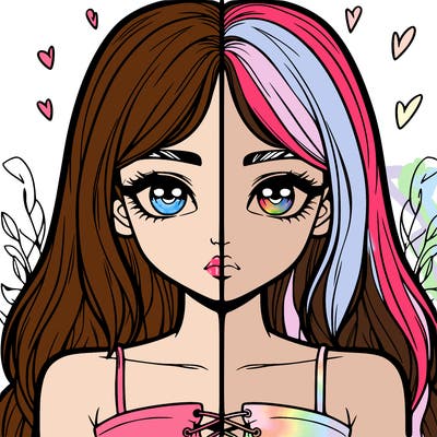 realistic girl split