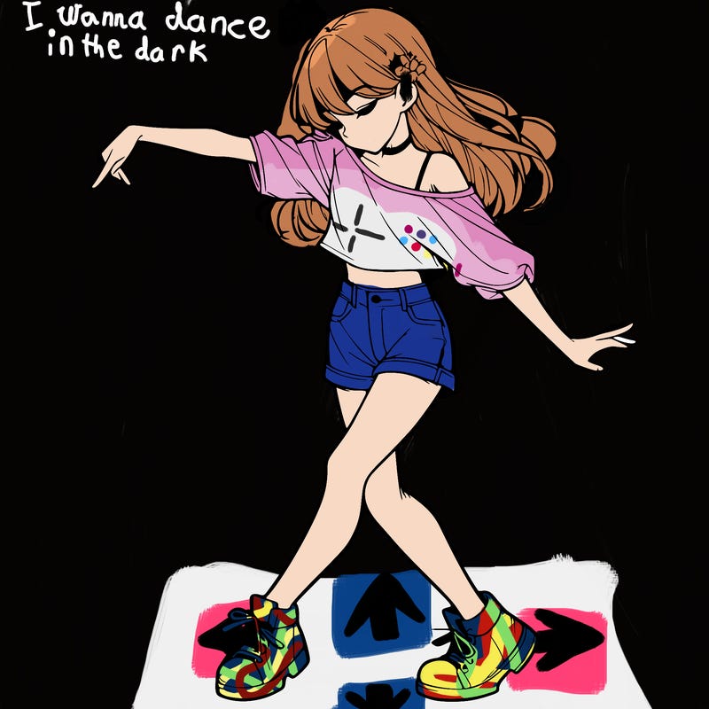 realistic girl danceing
