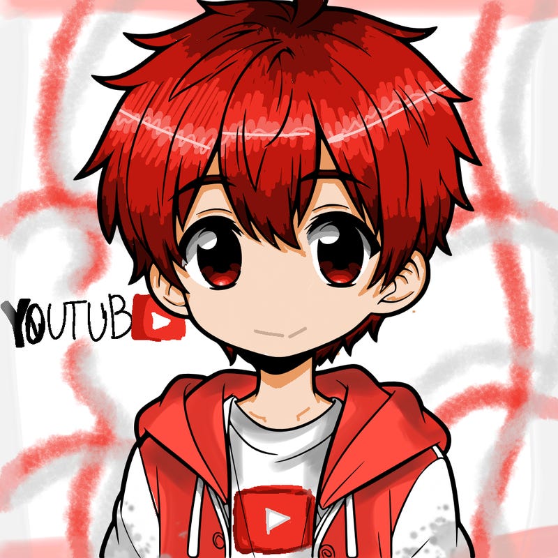 a boy with a cute anime style