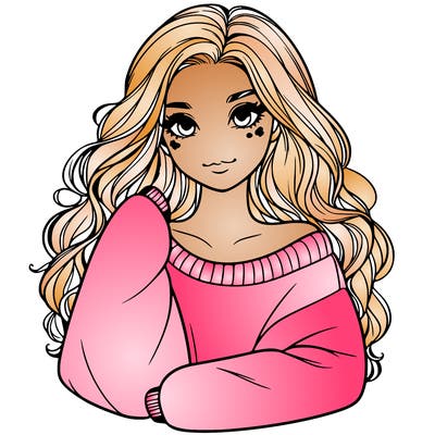 a beautiful girl in a big sweatshirt