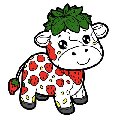 strawberry cow