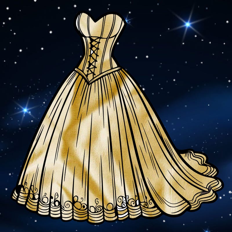 wedding dress-corset and a long and flowy skirt