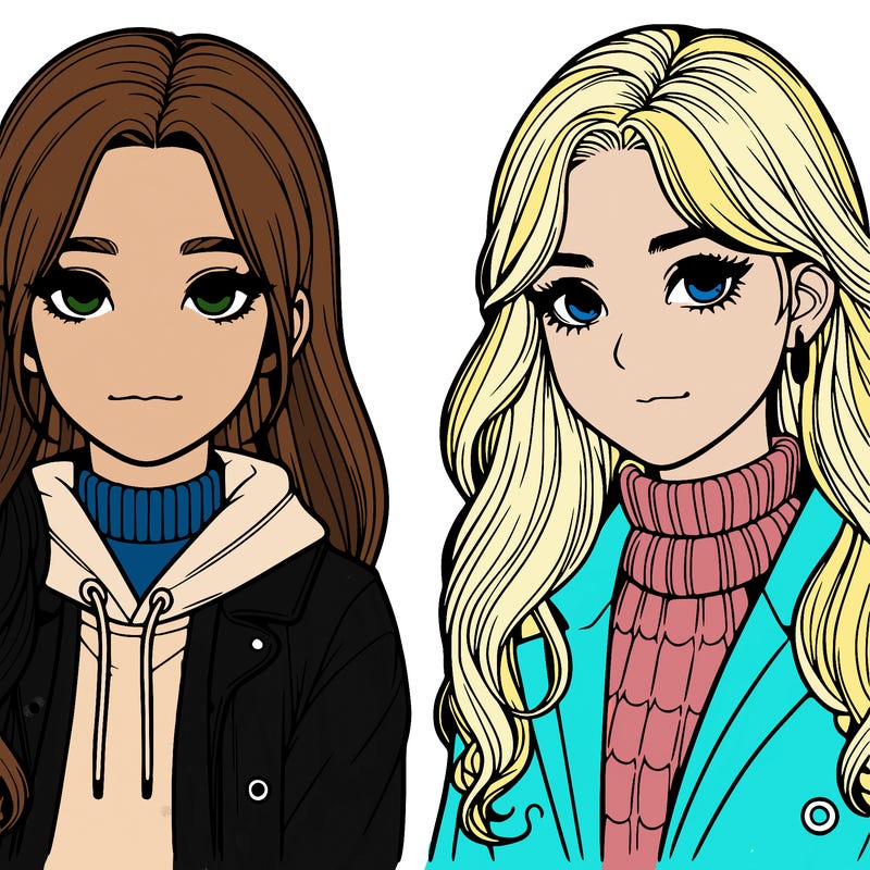 two realistic girls