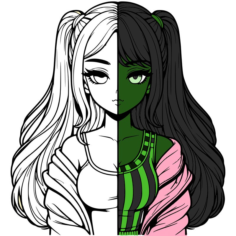 realistic girl split