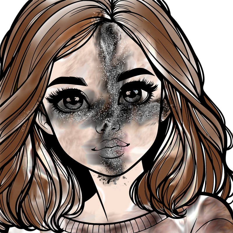 realistic girl whith cute eyes