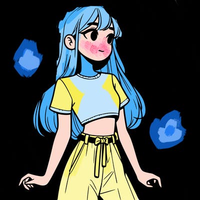 girl in a cute crop top