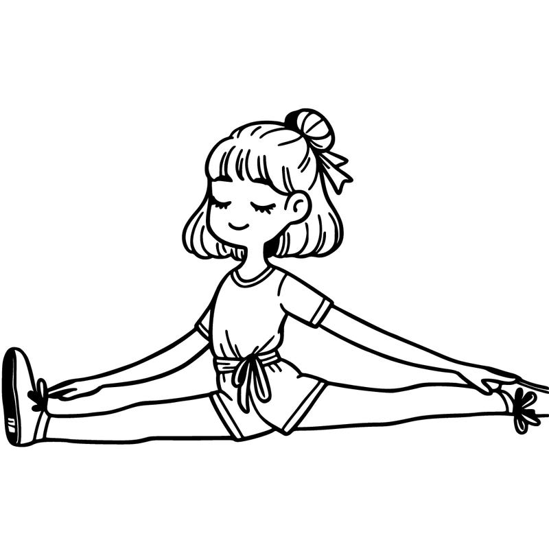 girl doing the splits