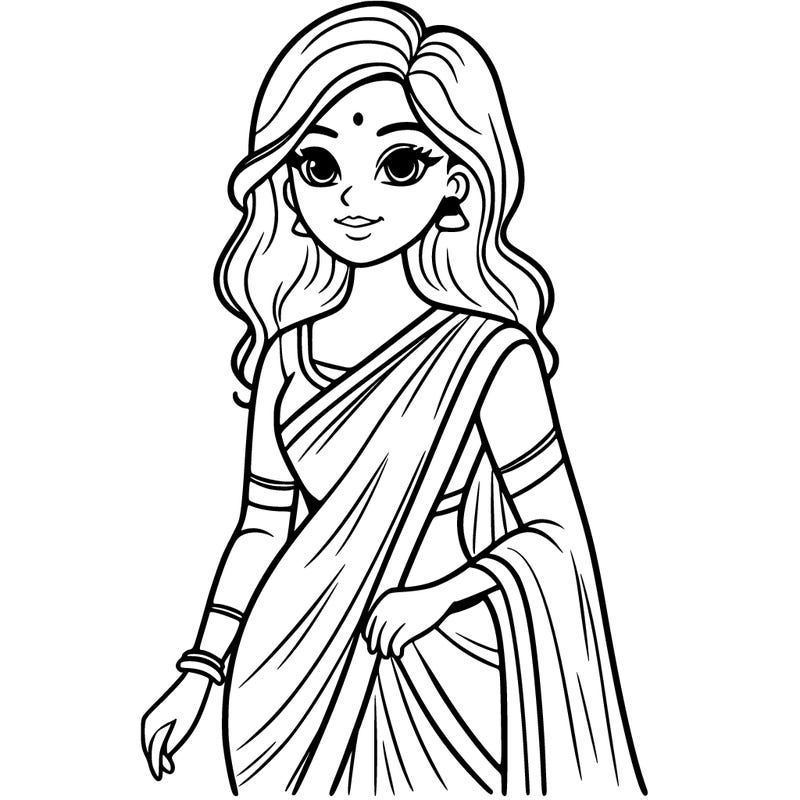 a women in a saree