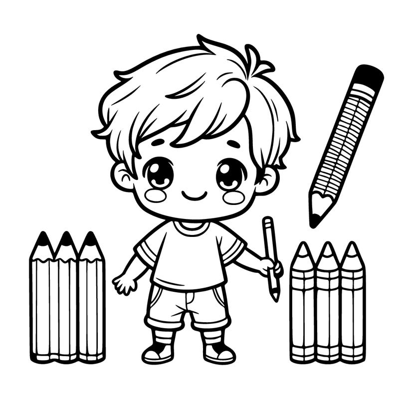 little kid coloring