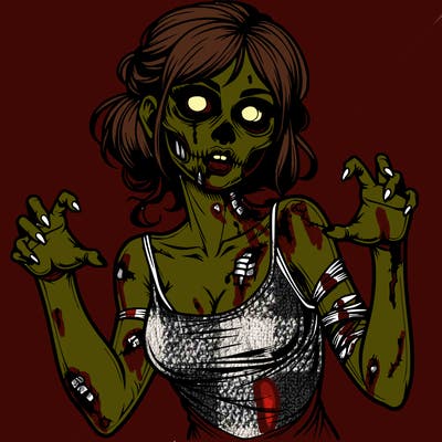 realistic zombie girl