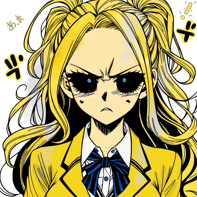 a really mad realistic manga girl