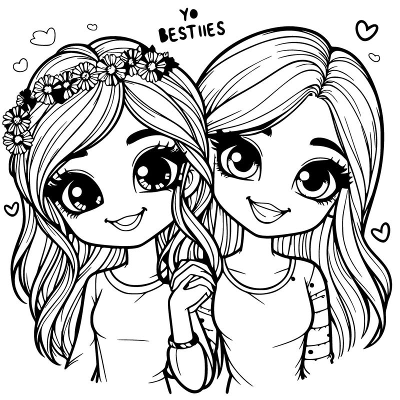 realistic pretty besties