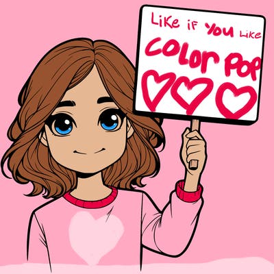 realistic girl holding up a sign