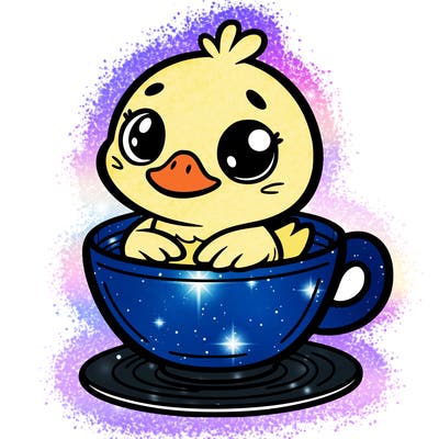 duck in a cup