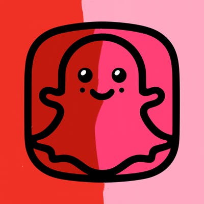 snapchat logo without a face