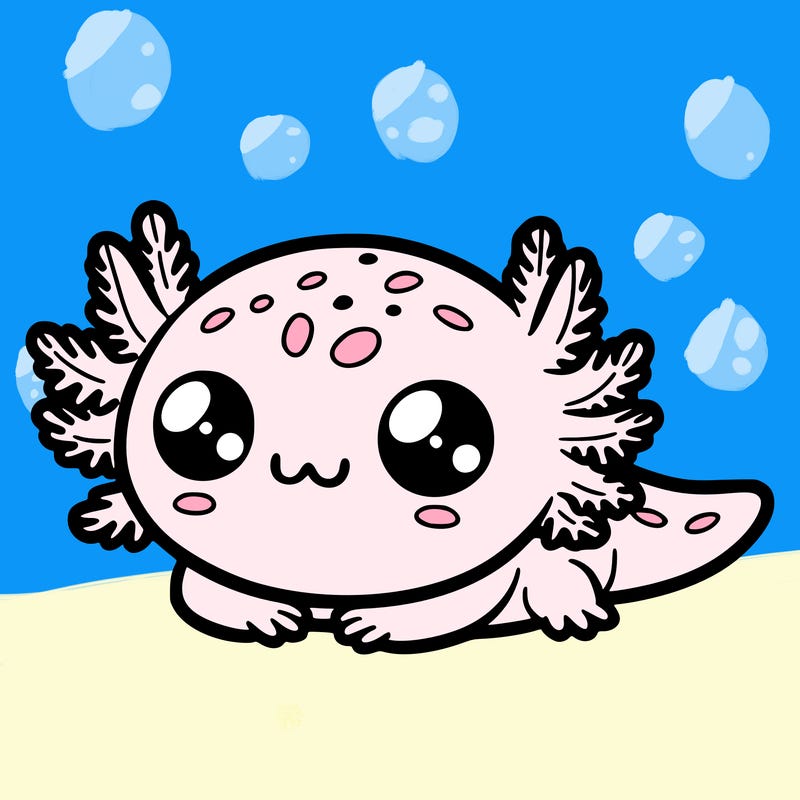 cute axolotl