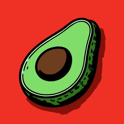 pastel green avocado