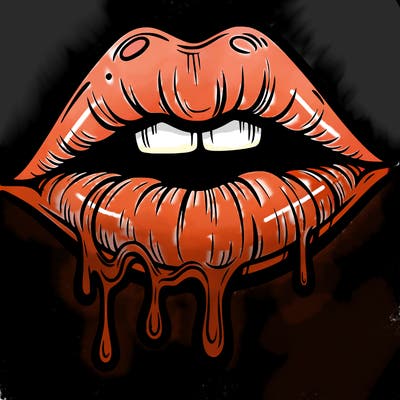 lips that look realistic and drip
