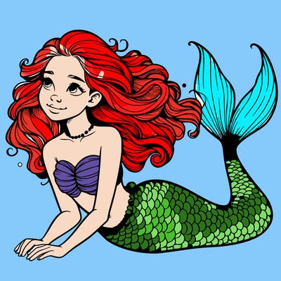 a realistic mermaid