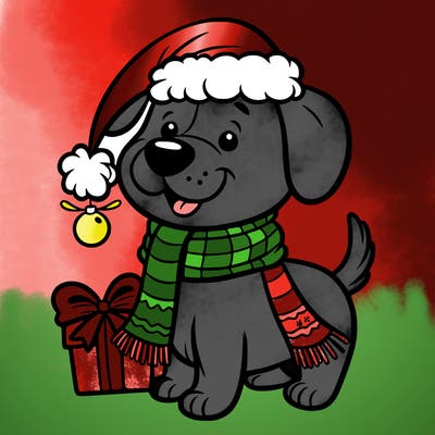christmas dog
