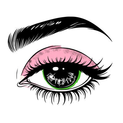 eye closed realistic