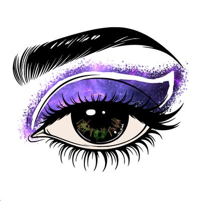 eye closed realistic