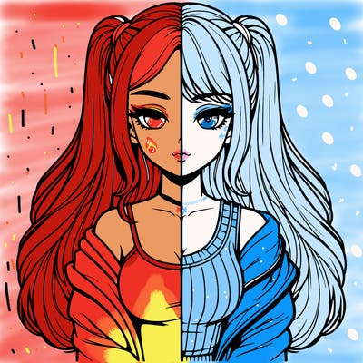 realistic girl split