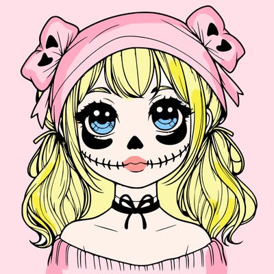 realistic girl halloween