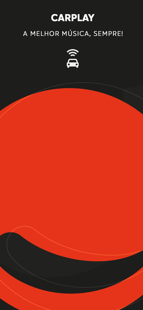 Radio Comercial - Radio Comercial App-Oberfläche mit Apple CarPlay-Kompatibilität für die Fahrzeugintegration