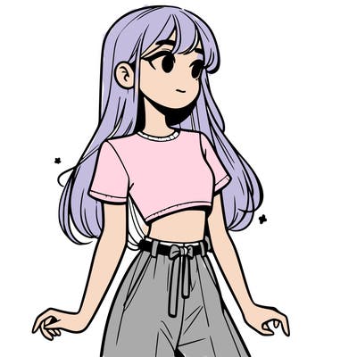 girl in a cute crop top