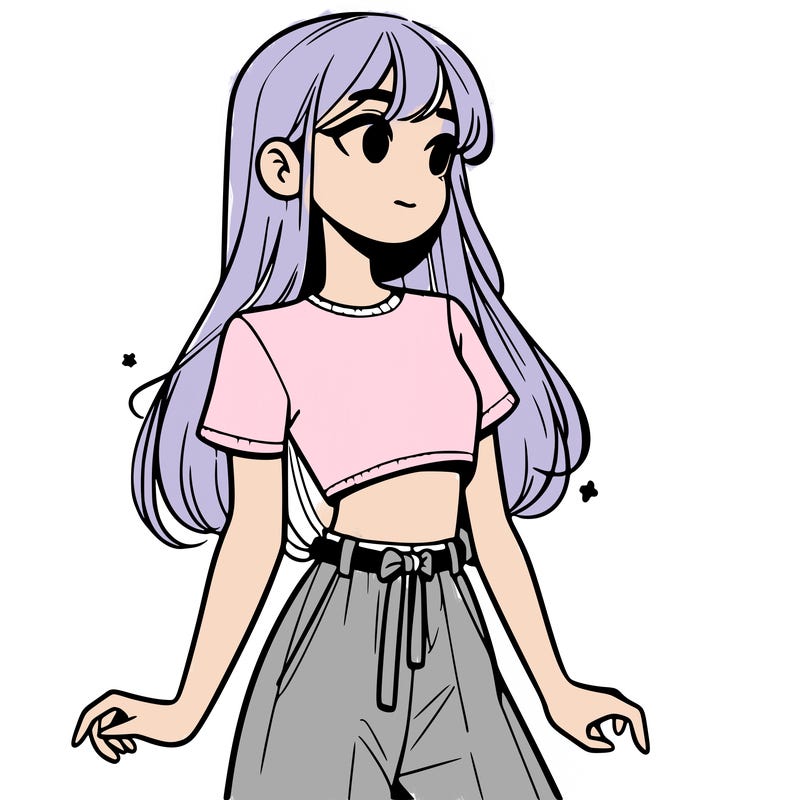 girl in a cute crop top