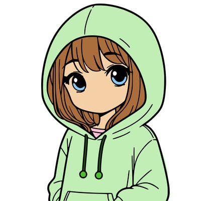 girl with hoodie