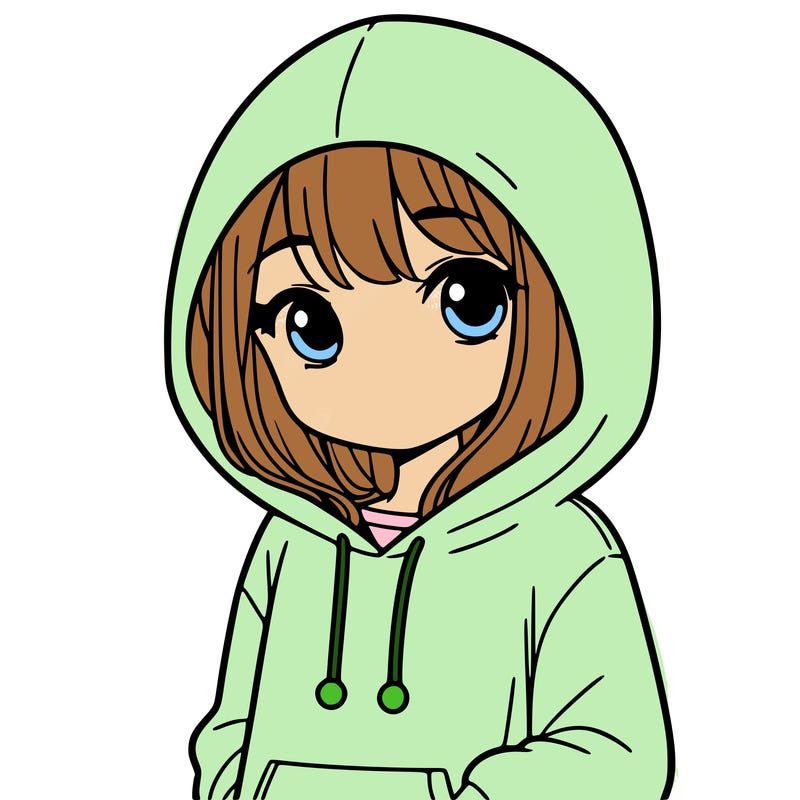 girl with hoodie