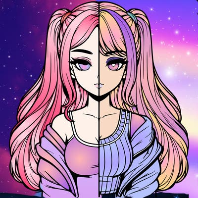 realistic girl split