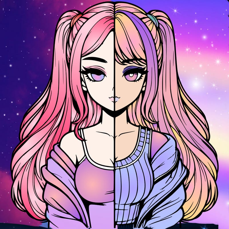 realistic girl split